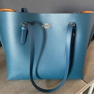 Blue Mollie Tote Coach purse